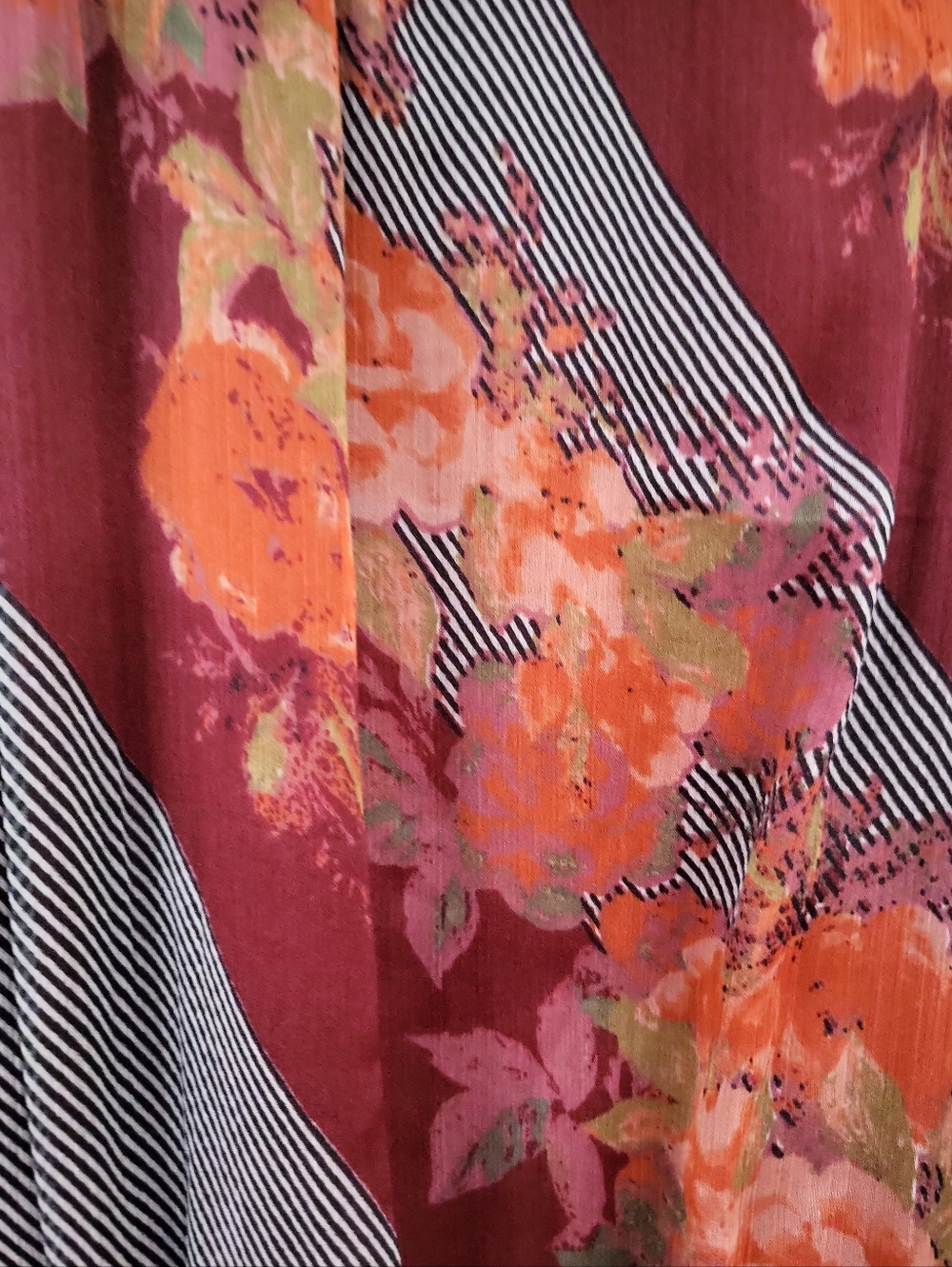 Soft Surroundings Woodland Manor Rose Floral Handkerchief Midi Dress Petite S - Picture 12 of 13